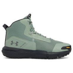 Buty bushcraft męskie Under Armour Charged Valsetz Mid. Zielone buty turystyczne Under Armour, bez wzorów, bez zapięcia. Za 469.99 zł.