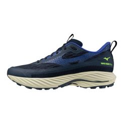 Buty trailowe Mizuno Wave Rider Gtx TT 3. Niebieskie buty do biegania Mizuno, bez wzorów, bez zapięcia, do biegania, mizuno wave. Za 673.00 zł.