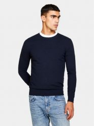 Sisley Sweter 10F2S1C78 Granatowy Slim Fit. Niebieskie swetry rozpinane Sisley, m, bez wzorów, z bawełny, bez kołnierzyka, bez ramiączek. Za 159.99 zł.