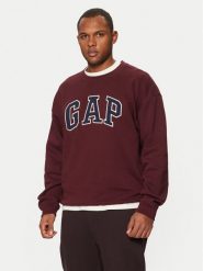 Gap Bluza 542210-00 Bordowy Regular Fit. Czerwone bluzy GAP, m, bez wzorów, z bawełny, bez kaptura. Za 149.99 zł.