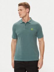 Save The Duck Polo Ovidio DR1213M-BATE18 Zielony Regular Fit. Zielone koszulki polo Save the duck, m, bez wzorów, z bawełny, bez kołnierzyka, bez ramiączek. Za 179.99 zł.