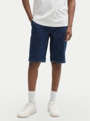 Tom Tailor Denim Szorty jeansowe 1044986 Granatowy Straight Fit. Niebieskie szorty TOM TAILOR DENIM, m, bez wzorów, z bawełny. Za 169.99 zł.