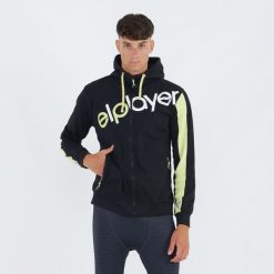 Bluza z kapturem i zamkiem Profeo. Czarne bluzy z kapturem ELPLAYER, m, bez wzorów, z jersey, z kapturem. Za 84.00 zł.