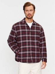 Vans Koszula Kesler Ls Woven VN0008GS Bordowy Loose Fit. Czerwone koszule Vans, m, bez wzorów, z bawełny, bez kołnierzyka, bez ramiączek. Za 219.99 zł.