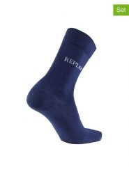 Replay Underwear Skarpety (3 pary) w kolorze granatowym rozmiar: 39-42. Niebieskie skarpety Replay Underwear, bez wzorów, z bawełny. Za 26.99 zł.