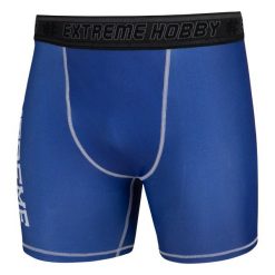 Spodenki Vale Tudo do MMA męskie EXTREME HOBBY TRACE. Niebieskie odzież kompresyjna EXTREME HOBBY, l, bez wzorów, z elastanu. Za 179.00 zł.