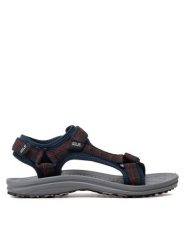 Jack Wolfskin Sandały Wave Breaker M 4052011 Granatowy. Niebieskie sandały Jack Wolfskin, z materiału, bez zapięcia. Za 169.99 zł.