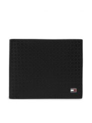 Tommy Hilfiger Portfel Th Emboss Cc And Coin AM0AM14242 Czarny. Czarne portfele Tommy Hilfiger, bez wzorów, ze skóry. Za 329.99 zł.