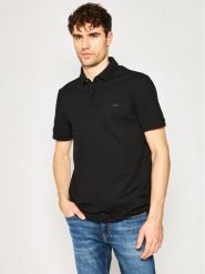 Lacoste Polo PH5522 Czarny Regular Fit. Czarne koszulki polo LACOSTE, m, bez wzorów, z bawełny, bez kołnierzyka, bez ramiączek. Za 389.99 zł.