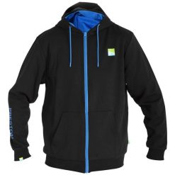 Bluza Męska Wędkarska Rozpinana Z Nadrukiem Preston Pro Zip Hoodie. Czarne bluzy PRESTON INNOVATIONS, m, bez wzorów, bez kaptura. Za 219.99 zł.