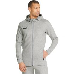 Bluza z kapturem Puma Teamfinal Casuals Hooded Jkt, Mężczyźni. Szare bluzy z kapturem Puma, m, bez wzorów, z bawełny, z kapturem. Za 255.00 zł.