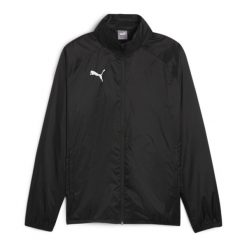 Kurtka męska Puma Team Goal All Weather. Czarne kurtki Puma, m, bez wzorów, bez kaptura. Za 216.99 zł.