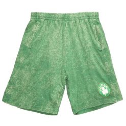 Krótki Mitchell & Ness NBA Boston Celtics 2021/22. Zielone szorty Mitchell & Ness, bez wzorów, sportowe. Za 377.50 zł.