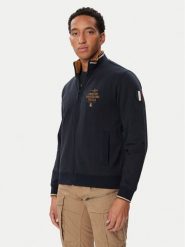 Aeronautica Militare Bluza 262FE2135UF00662 Granatowy Regular Fit. Niebieskie bluzy Aeronautica Militare, l, bez wzorów, bez kaptura. Za 664.99 zł.