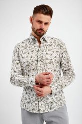 Koszula męska PERROS-W JOOP!. Białe koszule JOOP!, m, bez wzorów, bez kołnierzyka, bez ramiączek. W wyprzedaży za 246.95 zł.
