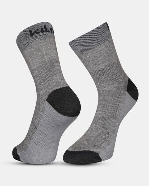 Uniseksowe skarpety outdoorowe Kilpi LIRIN-U. Szare skarpety Kilpi, bez wzorów, z materiału. Za 91.56 zł.