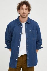 WRANGLER DENIM SHIRT MĘSKA KOSZULA JEANSOWA W5B9LW023 112321159. Koszule Wrangler, m, bez wzorów, z denimu, bez kołnierzyka, bez ramiączek. Za 119.99 zł.