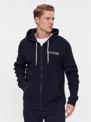 Tommy Hilfiger Bluza UM0UM03131 Granatowy Regular Fit. Niebieskie bluzy Tommy Hilfiger, m, bez wzorów, z bawełny, bez kaptura. Za 239.99 zł.