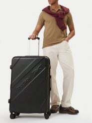 Reebok Walizka duża CEO-RBK-028-L Czarny. Czarne walizki Reebok, bez wzorów, duże. Za 349.99 zł.