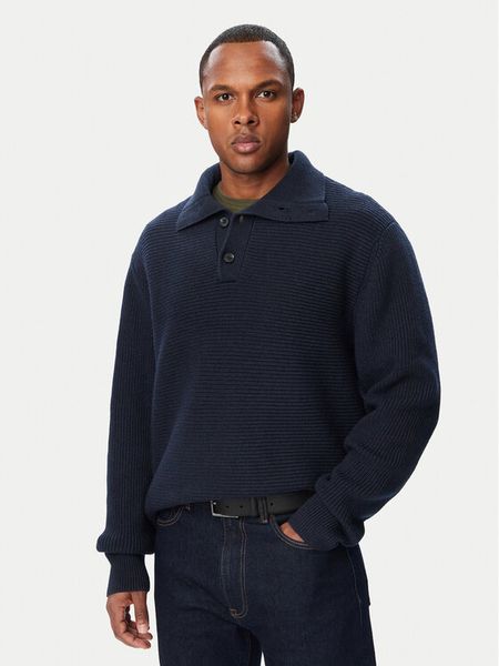 Calvin Klein Sweter LV04LH311G Granatowy Regular Fit. Niebieskie swetry rozpinane CALVIN KLEIN, l, bez wzorów, z bawełny, bez kołnierzyka, bez ramiączek. Za 699.99 zł.