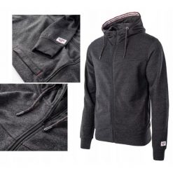 Bluza dresowa dla mężczyzn Hi-tec Sabarin. Czarne bluzy Hi-tec, l, bez wzorów, z dresówki, bez kaptura. Za 165.00 zł.