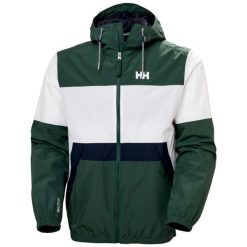 Kurtka wodoodporna Helly Hansen Koster. Zielone kurtki przeciwdeszczowe Helly Hansen, m, bez wzorów, bez kaptura. Za 701.50 zł.