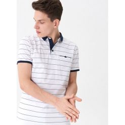 Koszulka polo w paski - Biały. Koszulki polo sportowe House. Za 49.99 zł.