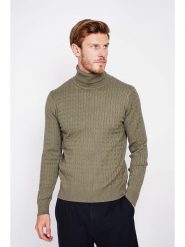 William de Faye Golf w kolorze khaki rozmiar: 44. Brązowe golfy William de Faye, bez wzorów, ze splotem, bez ramiączek. Za 130.99 zł.