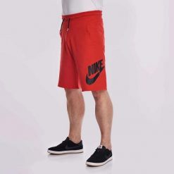 Nike Spodenki Męskie Sportowe Sportswear. Czerwone krótkie spodenki sportowe Nike, m, bez wzorów. Za 176.00 zł.