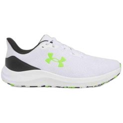 Buty do biegania męskie Under Armour Charged Pursuit 4. Białe buty do biegania Under Armour, bez wzorów, bez zapięcia, do biegania. Za 209.99 zł.