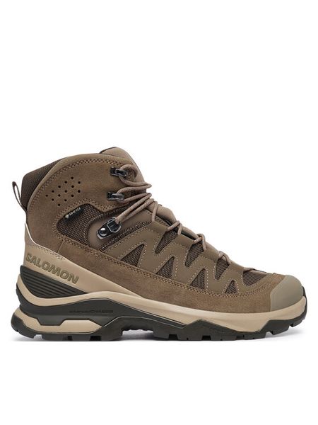 Salomon Trekkingi Quest Echo Gtx L49146400 Brązowy. Brązowe botki sznurowane Salomon, bez wzorów, ze skóry, bez zapięcia. Za 859.99 zł.