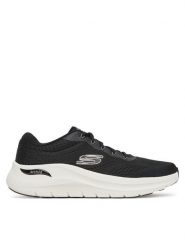Skechers Sneakersy Arch Fit 2.0- 232700/BKW Czarny. Czarne buty sportowe casual Skechers, bez wzorów, z materiału, bez zapięcia. Za 259.99 zł.