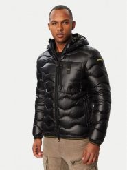 Blauer Kurtka puchowa Wave 26WBLUC03064 Czarny Regular Fit. Czarne kurtki Blauer, l, bez wzorów, z puchu, bez kaptura. Za 1,849.00 zł.