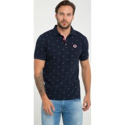 Koszulka polo "Port" - Regular fit - w kolorze granatowym. Koszulki polo marki Sir Raymond Taylor, z haftami, z bawełny, polo, z krótkim rękawem. W wyprzedaży za 108.95 zł.