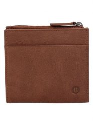 Beagles Skórzany portfel "Benidorm" w kolorze jasnobrązowym - 11 x 9,5 x 1,5 cm rozmiar: onesize. Brązowe portfele Beagles, bez wzorów, z materiału. Za 56.99 zł.