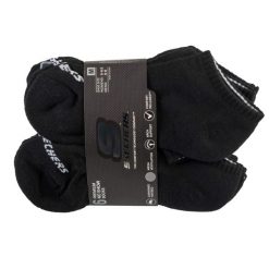 Skarpetki sportowe dla dorosłych 6pk Unisex 1/2 Terry Crew. Czarne skarpetki sportowe Skechers, bez wzorów, z bawełny. Za 59.99 zł.