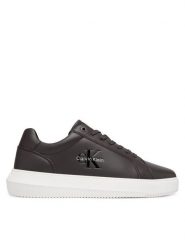 Calvin Klein Sneakersy Chunky Cupsole Mono Lth YM0YM01317 Brązowy. Brązowe buty sportowe casual CALVIN KLEIN, bez wzorów, ze skóry, bez zapięcia. Za 529.99 zł.