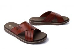 RIEKER 24393-24 brown, klapki męskie. Brązowe klapki Rieker. Za 239.93 zł.