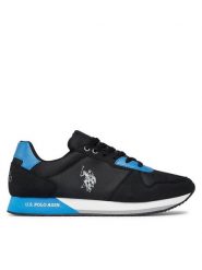 U.S. Polo Assn. Sneakersy NOBIL011 Czarny. Czarne buty sportowe casual U.S. Polo Assn., bez wzorów, z materiału, bez zapięcia. Za 259.99 zł.