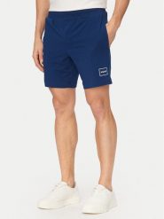 HUGO Szorty sportowe Laze 50525247 Granatowy Regular Fit. Niebieskie krótkie spodenki sportowe Hugo, m, bez wzorów, z bawełny. Za 199.99 zł.
