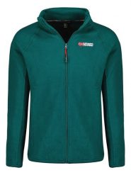 Geographical Norway Kurtka polarowa "Tug" w kolorze ciemnozielonym rozmiar: 3XL. Zielone kurtki Geographical Norway, xl, bez wzorów, z materiału, bez kaptura. Za 61.46 zł.