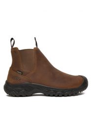 Keen Sztyblety Anchorage 1031166 Brązowy. Brązowe botki sznurowane Keen, bez wzorów, z nubiku, bez obcasa, bez zapięcia. Za 719.99 zł.