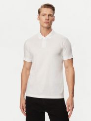 BOSS Polo PS Spirit70 50559801 Biały Regular Fit. Białe koszulki polo Boss, m, bez wzorów, z bawełny, bez kołnierzyka, bez ramiączek. Za 629.99 zł.