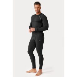 Bielizna termoktywna męska na narty Rough Radical Warm. Czarna bielizna termoaktywna ROUGH RADICAL, na zimę, m, bez wzorów, bez ramiączek, narciarskie. W wyprzedaży za 151.92 zł.