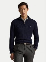 Polo Ralph Lauren Sweter 710B26776001 Niebieski Regular Fit. Niebieskie swetry rozpinane Polo Ralph Lauren, l, bez wzorów, z bawełny, bez kołnierzyka, bez ramiączek. Za 1,018.99 zł.