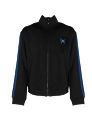 John Richmond Bluza "Full Zip" | UMA24061FE | Mężczyzna | Czarny. Czarne bluzy John Richmond, m, bez wzorów, z bawełny, bez kaptura. W wyprzedaży za 499.00 zł.