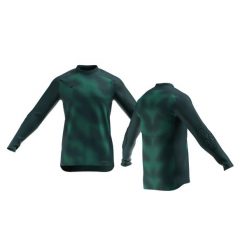 Koszulka bramkarska z ochraniaczami do piłki nożnej Kipsta F500. Niebieskie bluzy KIPSTA, xl, bez wzorów, bez kaptura. Za 119.99 zł.