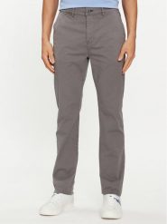 Napapijri Chinosy Puyo NP0A4H1F Szary Slim Fit. Szare eleganckie spodnie Napapijri, m, z bawełny. Za 249.99 zł.