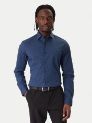 Calvin Klein Koszula Essentials LV019EU037 Szary Slim Fit. Szare koszule CALVIN KLEIN, m, bez wzorów, z bawełny, bez kołnierzyka, bez ramiączek. Za 259.99 zł.