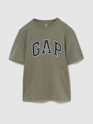 GAP Koszulka w kolorze khaki rozmiar: M. Brązowe bezrękawniki GAP, m, bez wzorów, z bawełny, bez kołnierzyka, bez ramiączek. Za 78.45 zł.